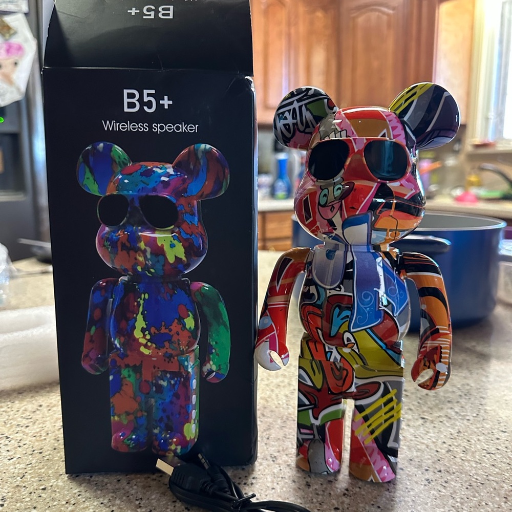 Colorful Bear-Shaped Wireless Speaker